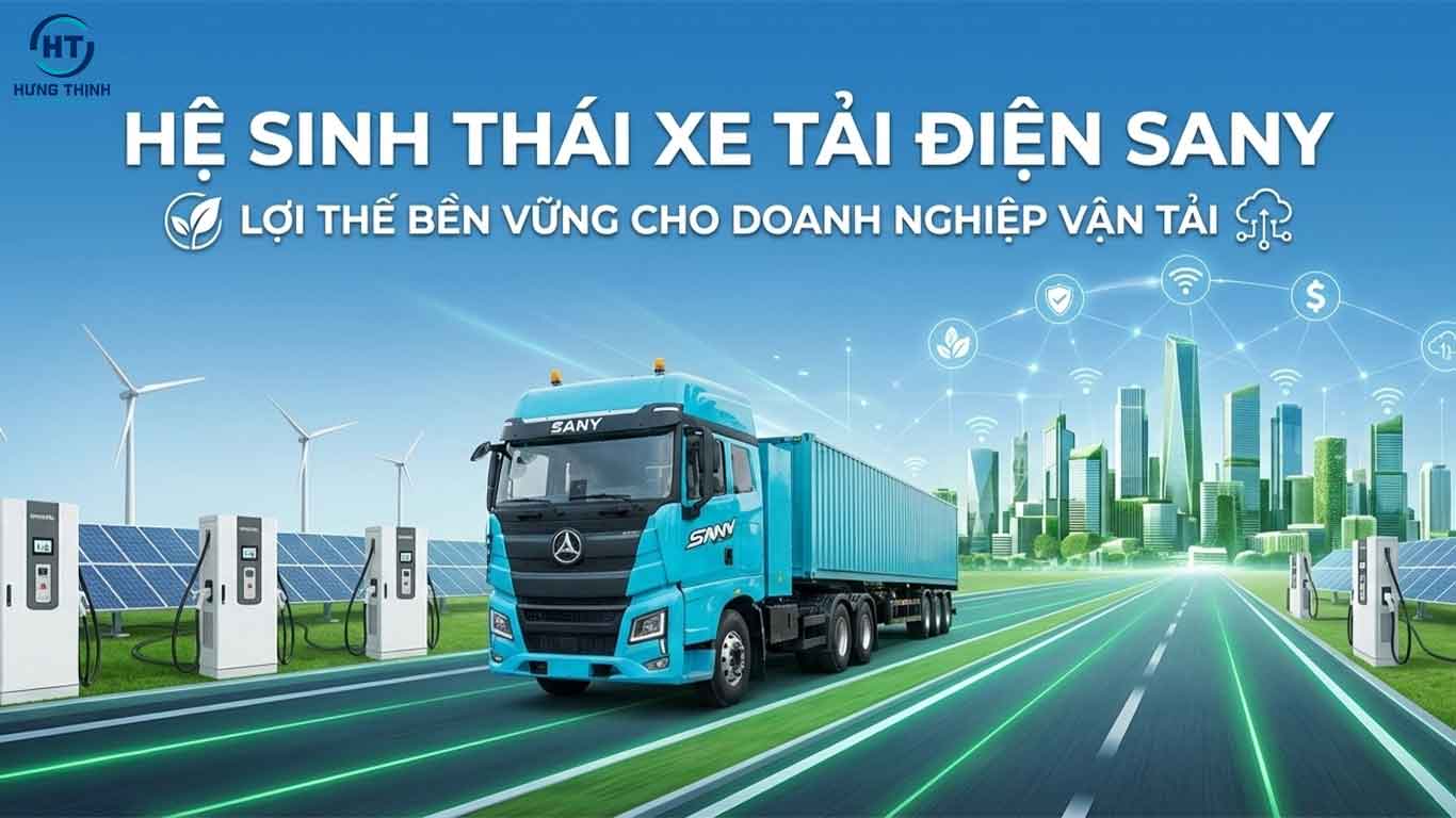 Hệ sinh thái xe tải điện SANY – Lợi thế bền vững cho doanh nghiệp vận tải