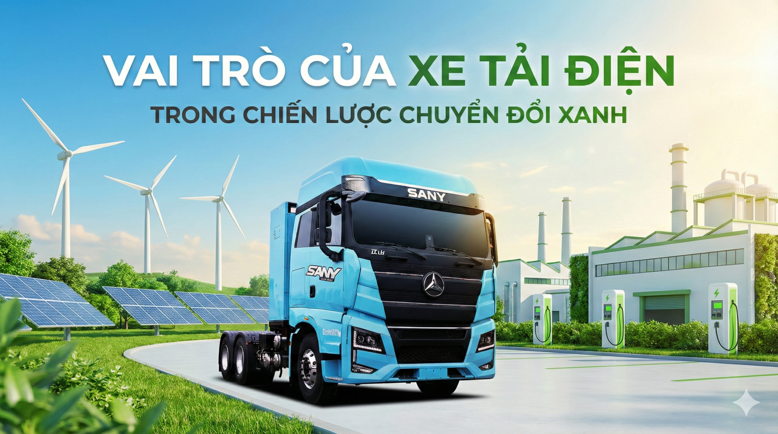 Vai trò của xe tải điện trong chiến lược chuyển đổi xanh